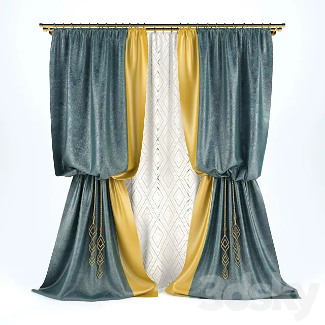 Curtains 04 3DModel