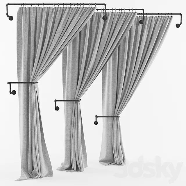 curtains 05 3DModel
