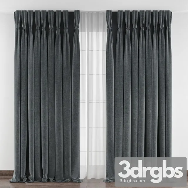 Curtains 051 3D Model Download