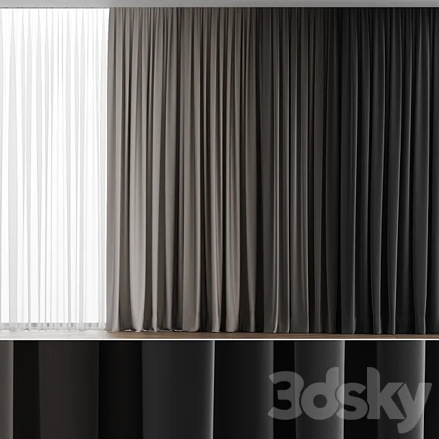 Curtains 07 3D Model
