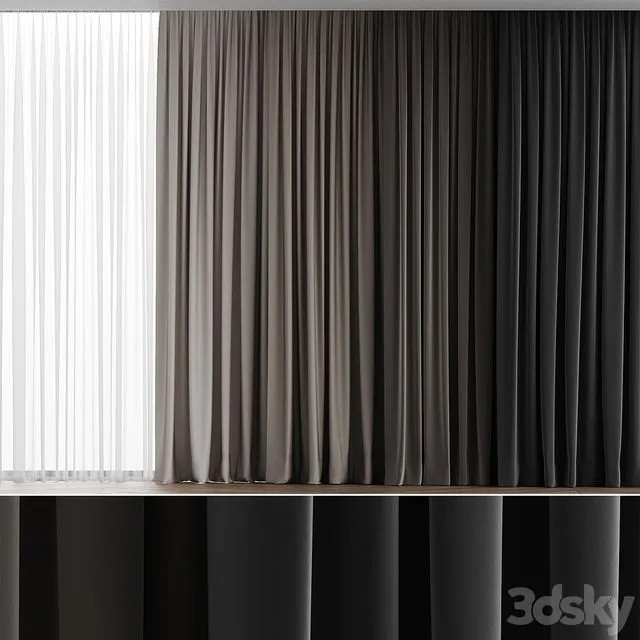 Curtains 07 3D Model