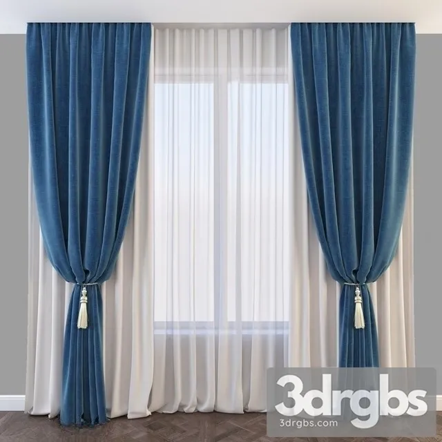 Curtains 09 3D Model Download