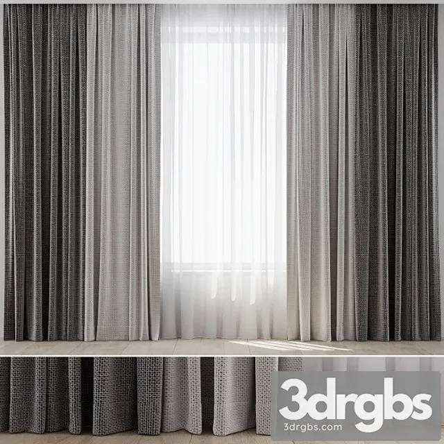 Curtains 092 3D Model Download