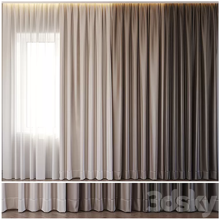 Curtains 1 3D Model Curtains 1 3D Model