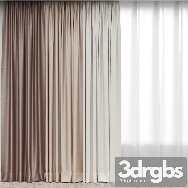 Curtains 1 3D Model Download