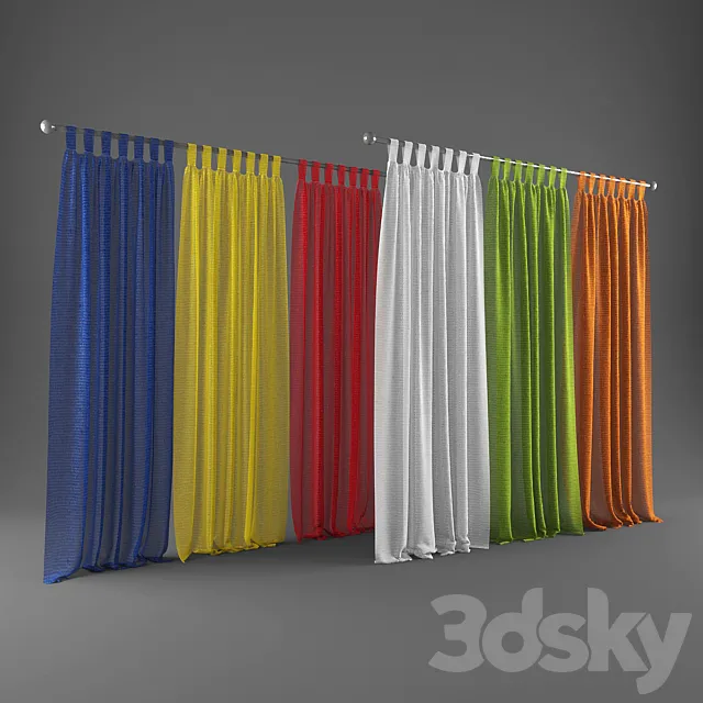 Curtains 10 3DModel