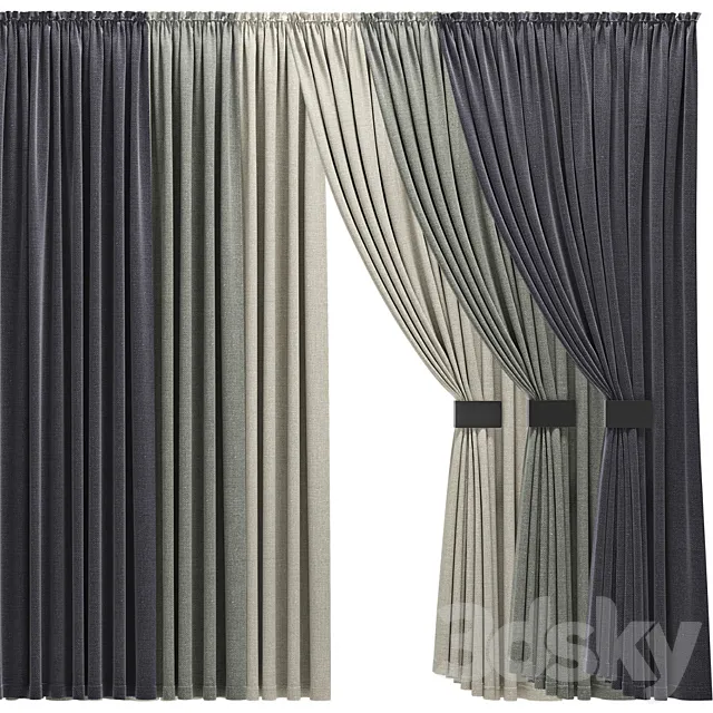 Curtains 11 3D Model Curtains 11 3D Model
