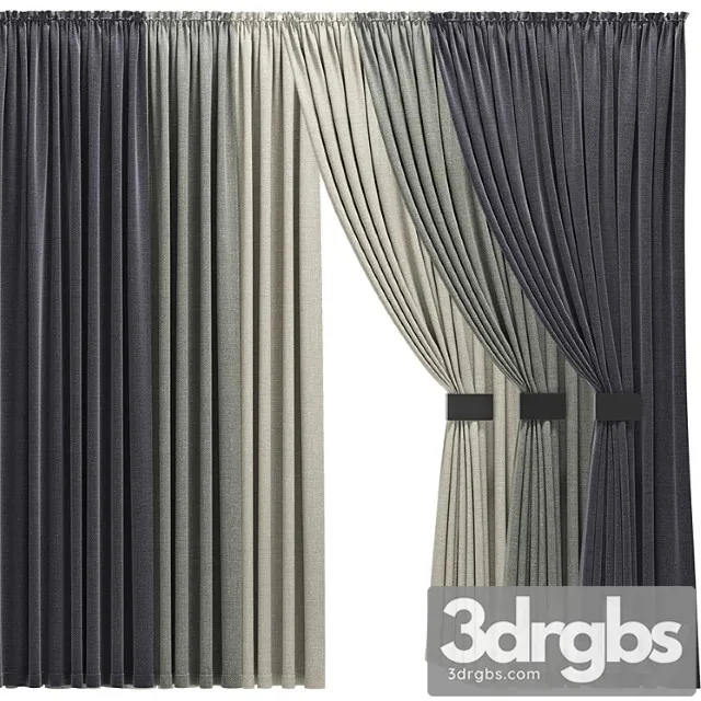 Curtains 11 8 3D Model Download