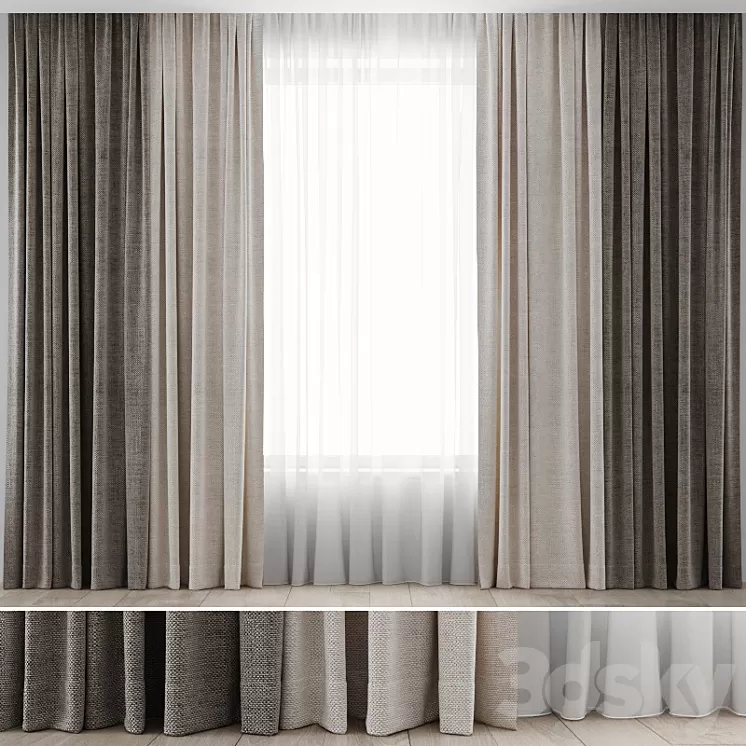Curtains 13 3D Model Curtains 13 3D Model