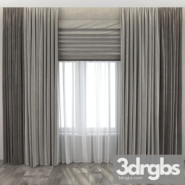 Curtains 13 3D Model Download