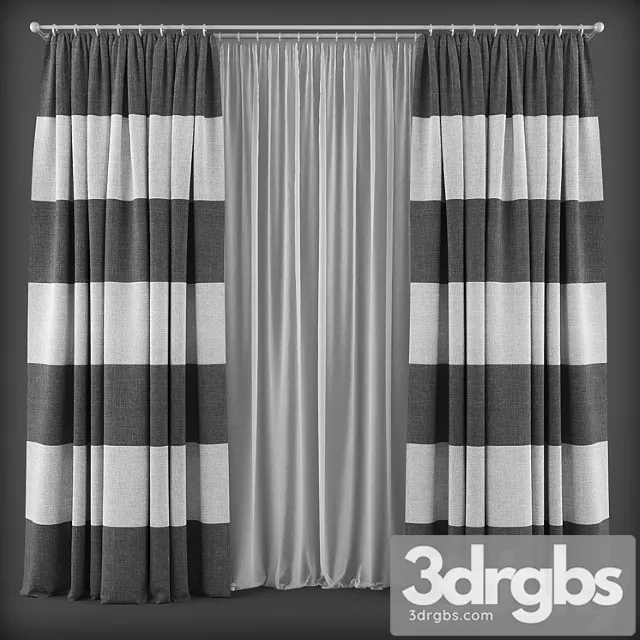 Curtains 133 1 3D Model Download
