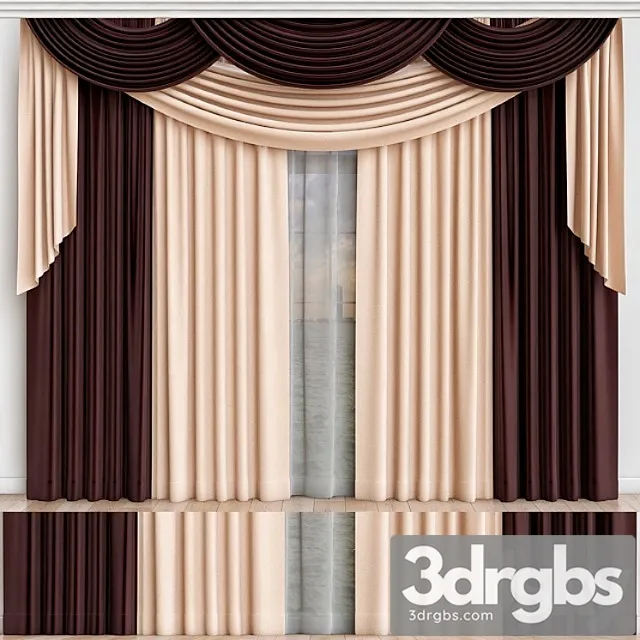 Curtains 14 3D Model Download