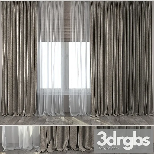 Curtains 16 3D Model Download