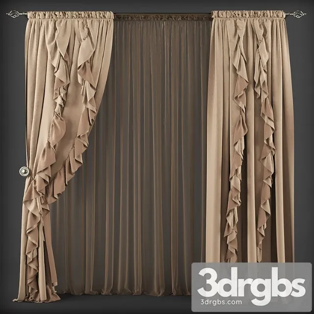 Curtains 189 1 3D Model Download