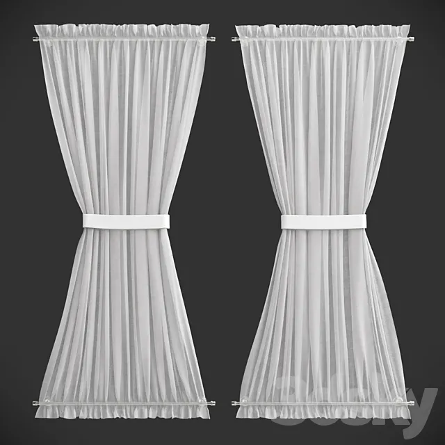Curtains 19 3D Model