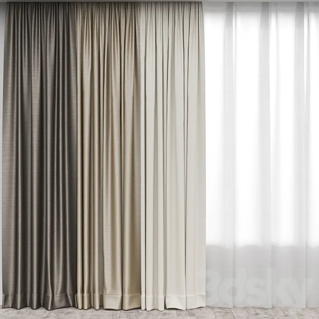 Curtains 2 3D Model Curtains 2 3D Model