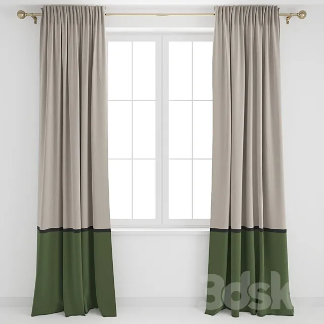 Curtains 2 3D Model Curtains 2 3D Model