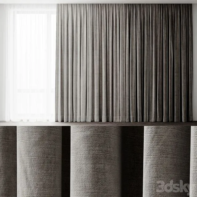 Curtains 2 3D Model