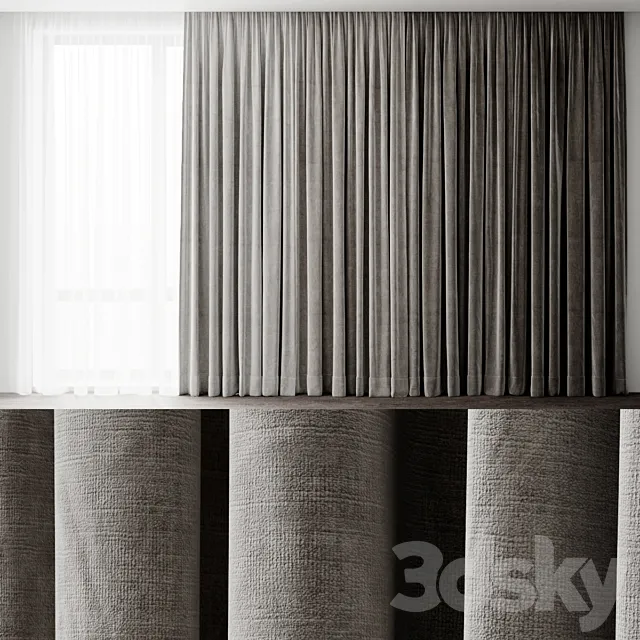 Curtains 2 3D Model