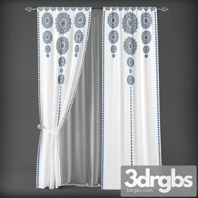 Curtains 286 3D Model Download