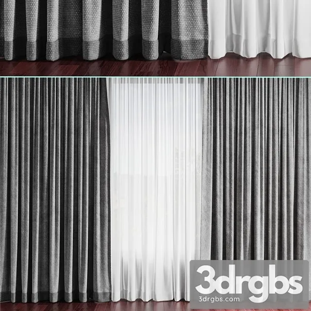 Curtains 3 3D Model Download