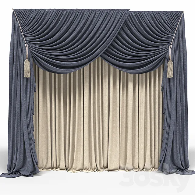 curtains 3 3DModel