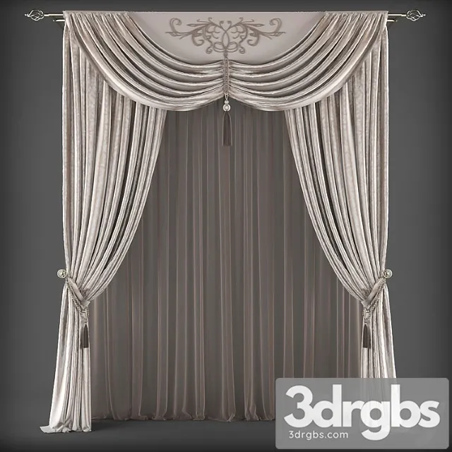 Curtains 304 3D Model Download