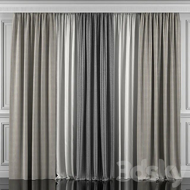 Curtains 344 3D Model Curtains 344 3D Model