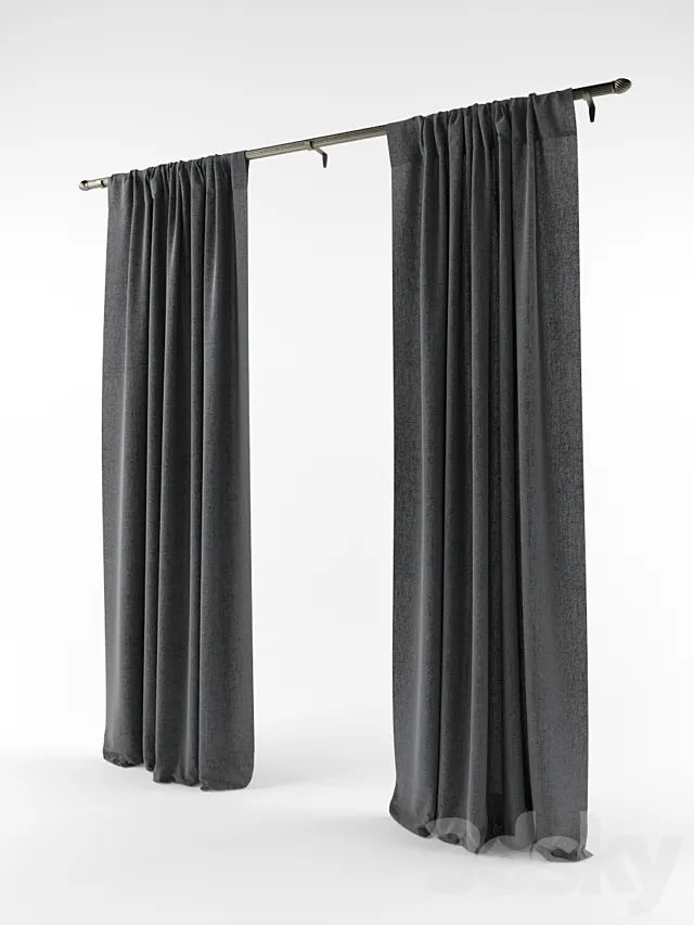 Curtains 3D Model