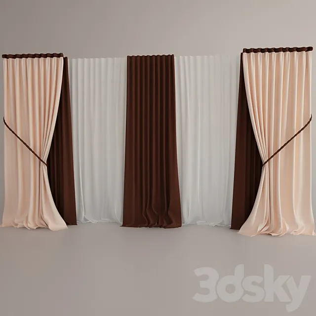 Curtains 3D Model