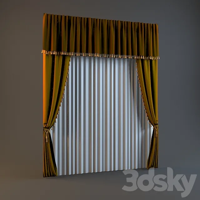 curtains 3D Model