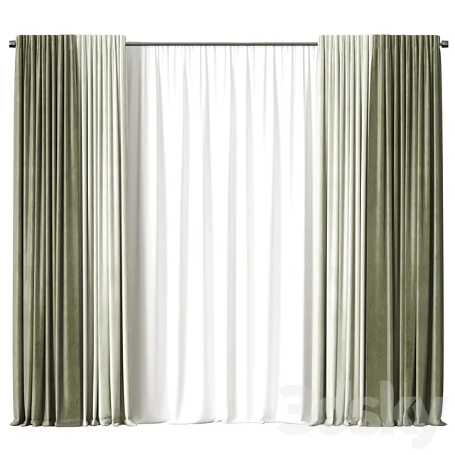 Curtains 3D Model