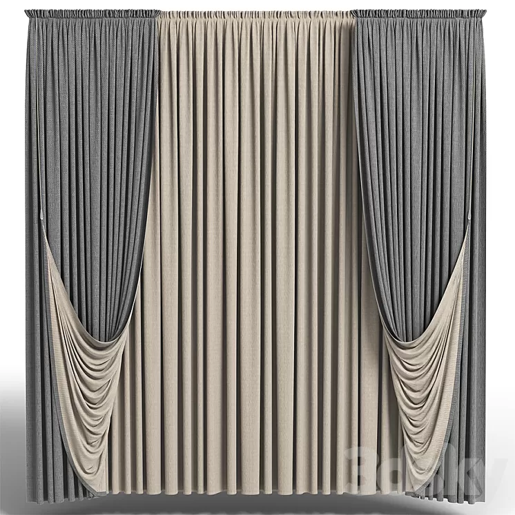 curtains 3D Model