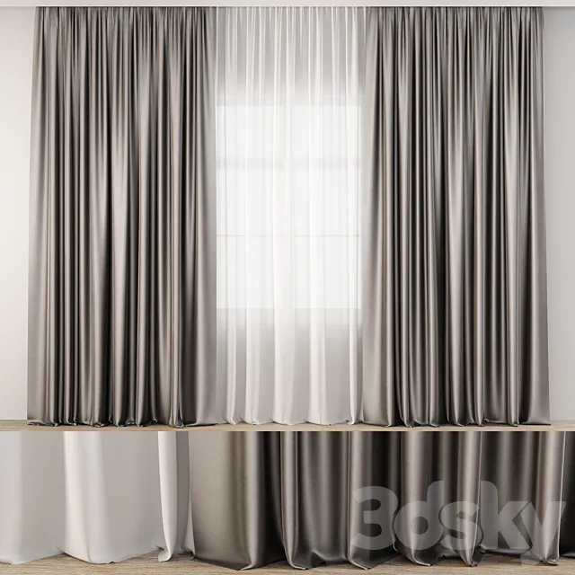 Curtains 3D Model