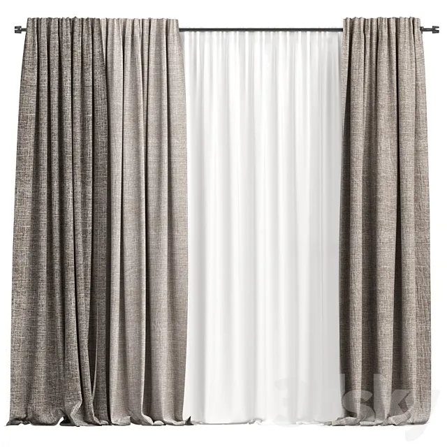 Curtains 3D Model