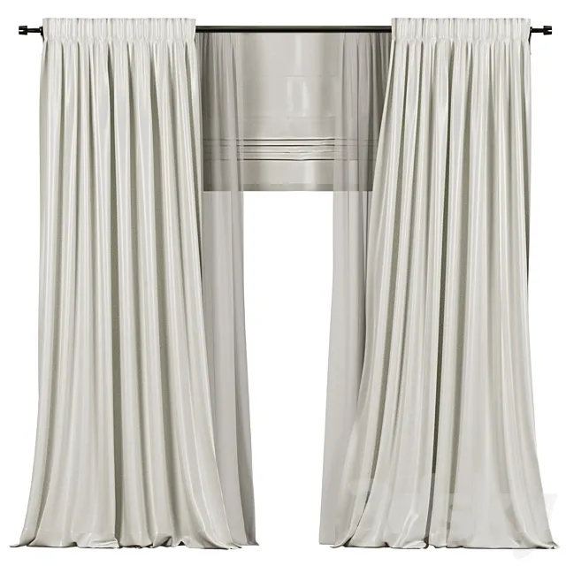 Curtains 3D Model