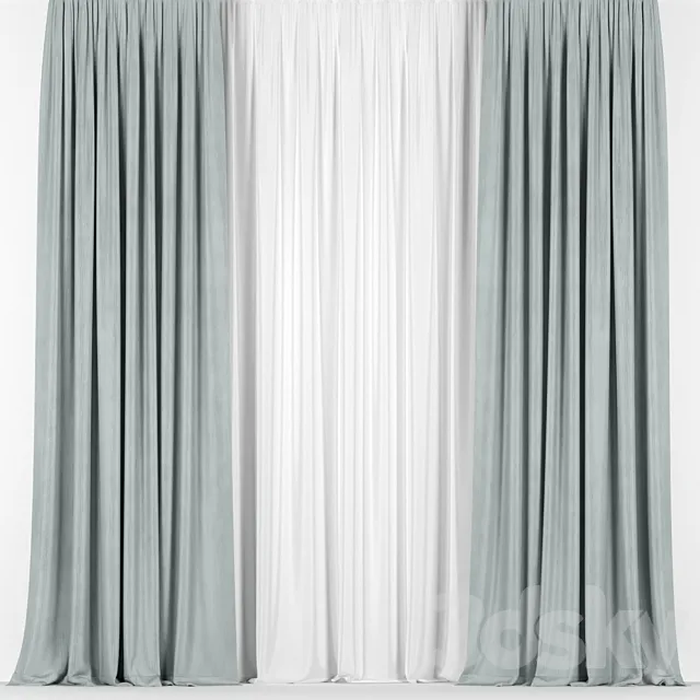 Curtains 3D Model Curtains 3D Model