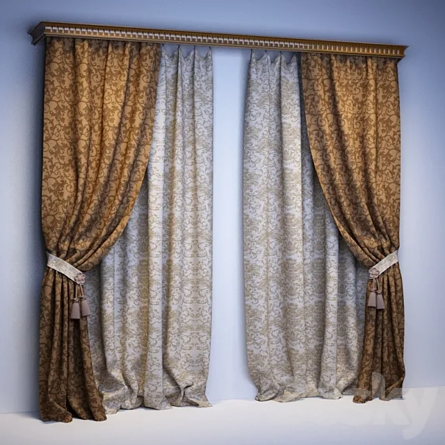 Curtains 3D Model