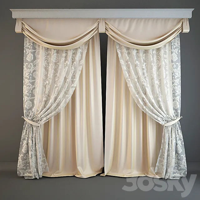 curtains 3D Model curtains 3D Model