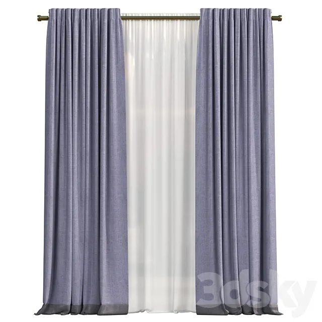 Curtains 3D Model
