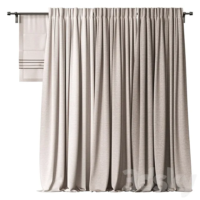 Curtains 3D Model