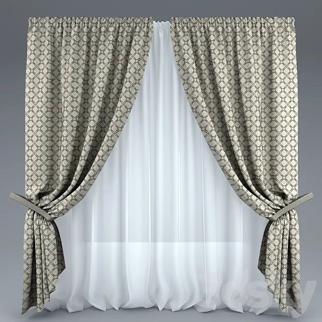 Curtains 3D Model