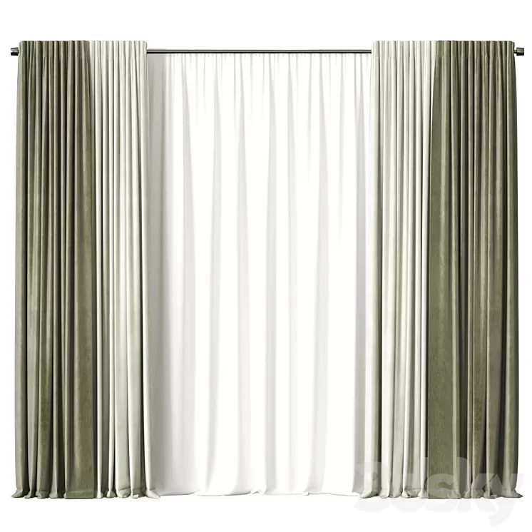 Curtains 3D Model Free Download