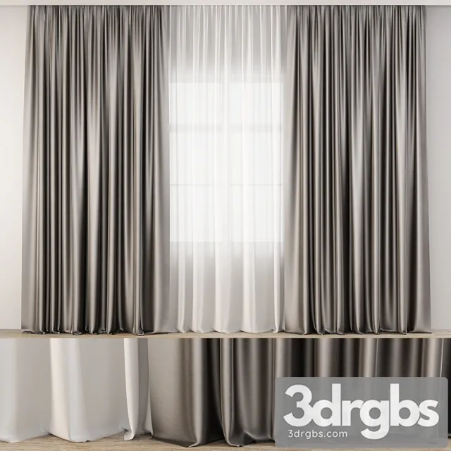 Curtains 3D Model Download