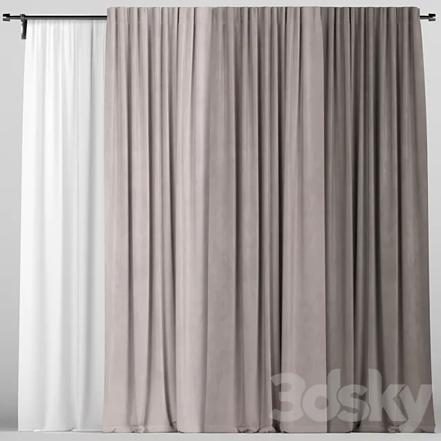 Curtains 3DModel Curtains 3DModel
