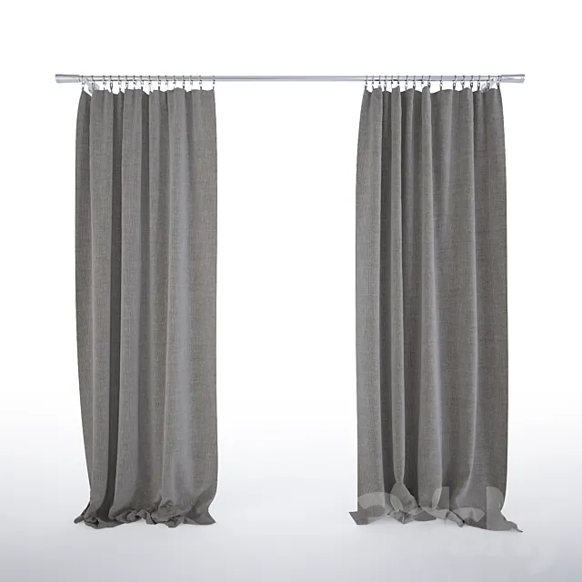 curtains 3DModel curtains 3DModel