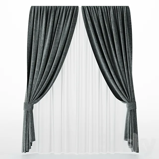 curtains 3DModel curtains 3DModel