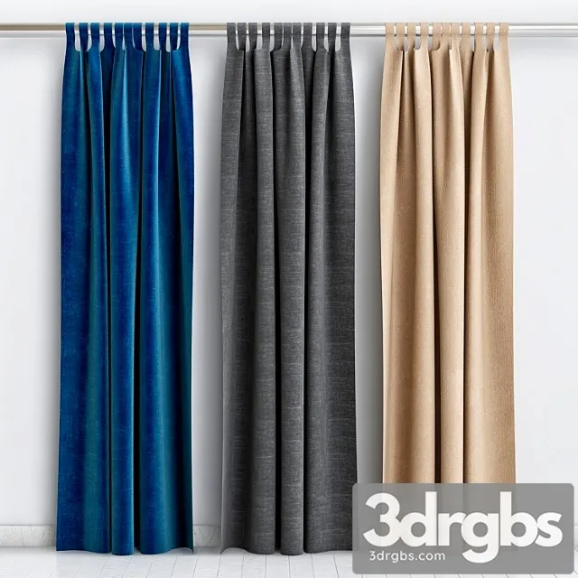 Curtains 4 3 3D Model Download