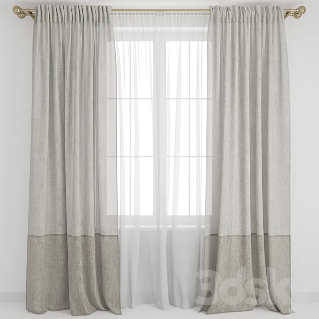 Curtains 4 3D Model Curtains 4 3D Model