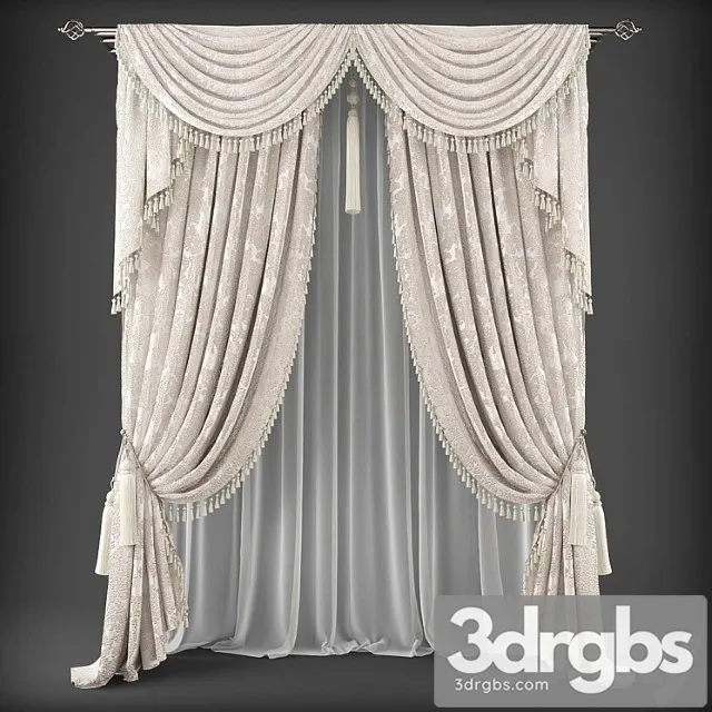 Curtains 483 3D Model Download